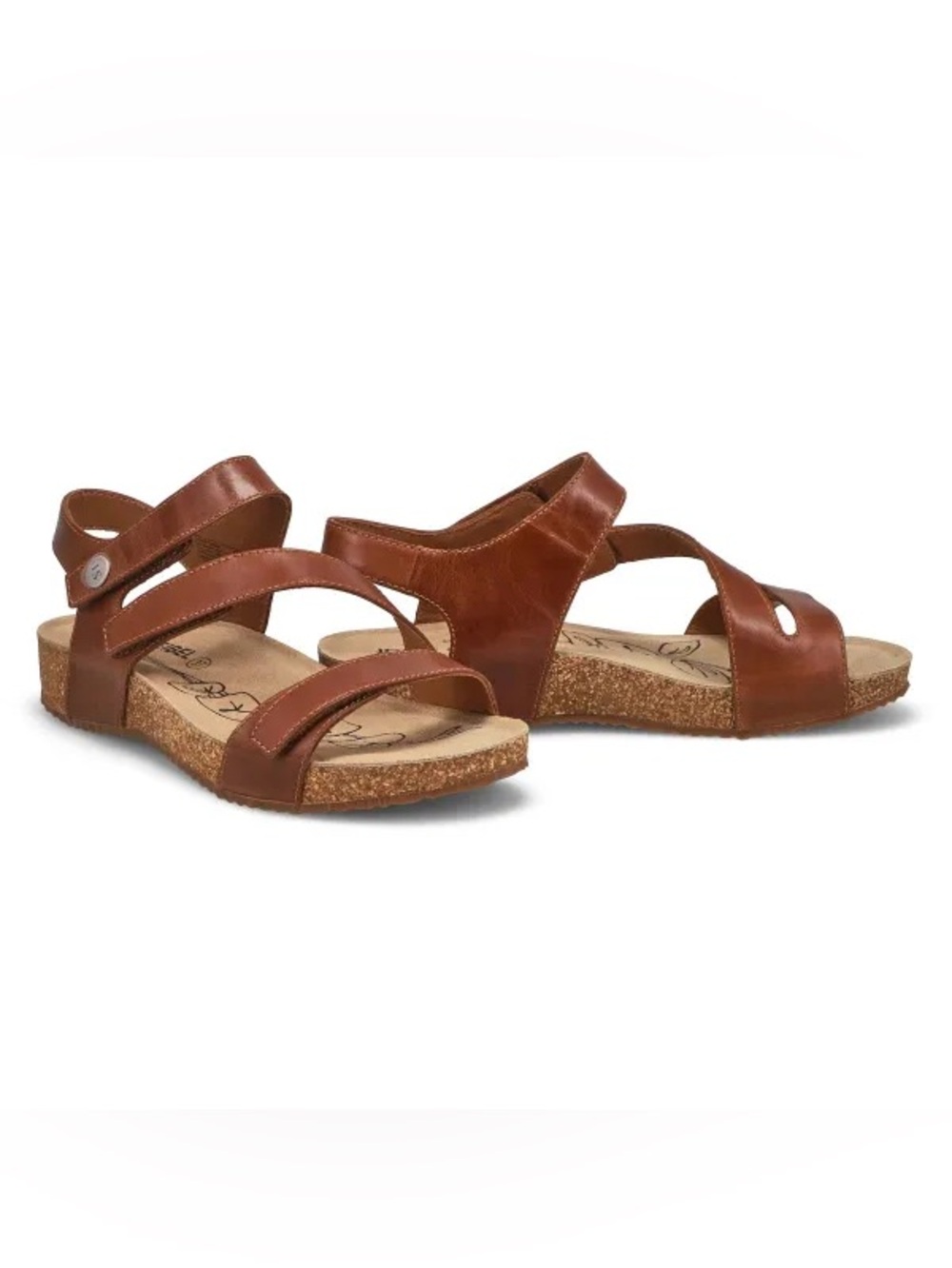 Josef Seibel Tonga Leather Sandals Camel EU 38 like new